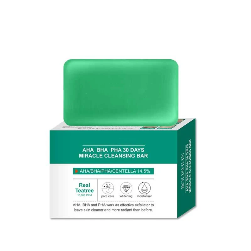 Чай дерево очищающее мыло для лица и тела отшелушивающий глубокое очистки пор