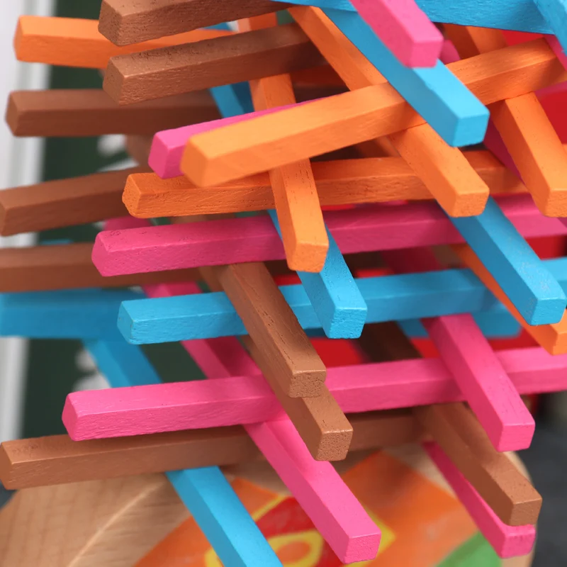 Милые Мультяшные животные развивающие балансирующие деревянные Математические