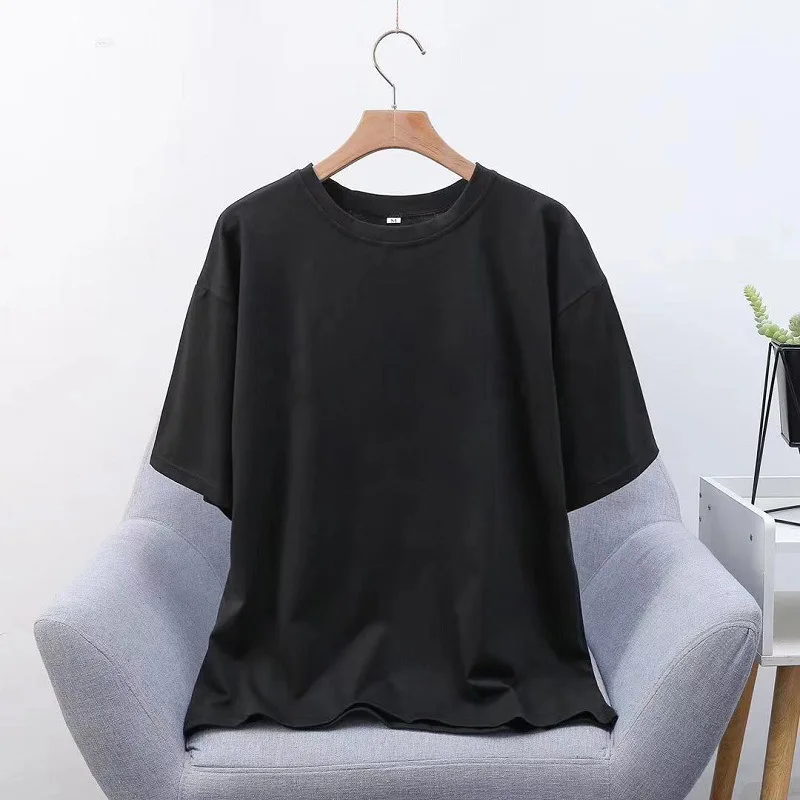 

High quality summer casual breathable Classic women's soft short sleeve T-shirt