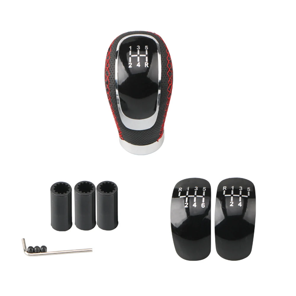 Серебристо-черная ручка переключения передач 5 6 скоростей для Ford Focus 2 MK2 FL MK3 MK4 MK7