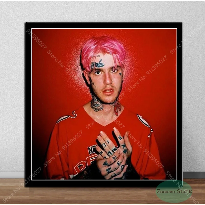 TZ96 Lil Peep Hellboy художественная музыка хип хоп рэп звезда Плакат Печать на холсте