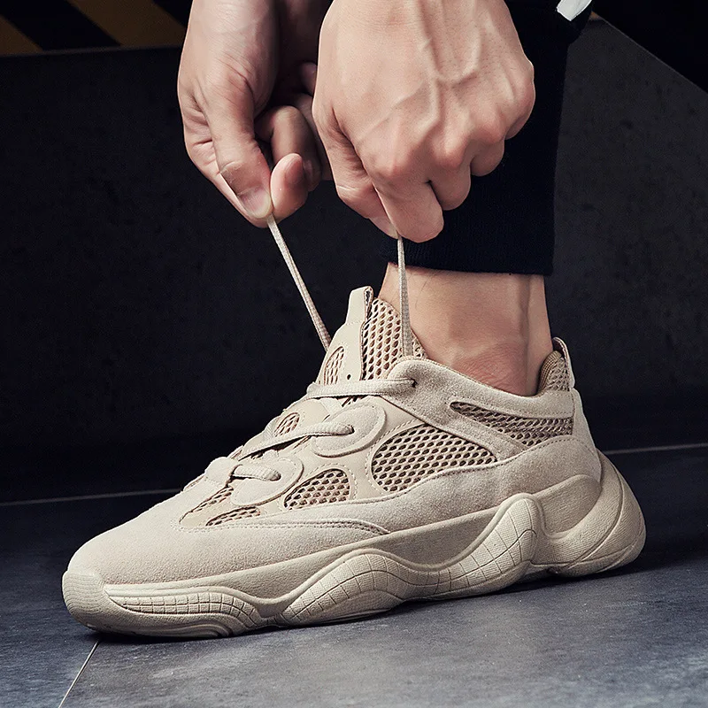 

Мужские кроссовки YSHUNIJ, дышащие сетчатые, модная спортивная обувь в Корейском стиле, 2021