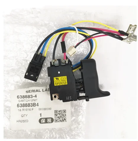 650578-9 6506549 6505789 638883-4 переключатель для MAKITA DHR202 HR202D BHR202RFE BHR202D BHR162D HR162D Мощность