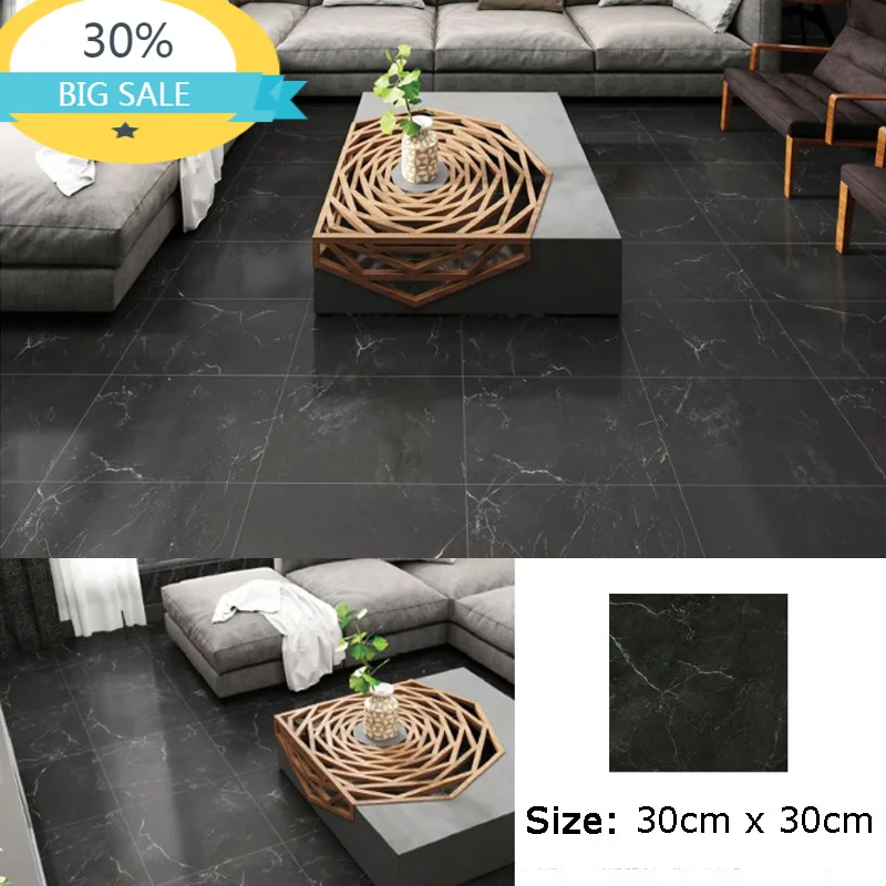 

30x30cm PVC Floor Marble Tiles Stickers Waterproof Self Adhesive Wall Sticker Bathroom Kitchen Ground Renovation Contact Paper