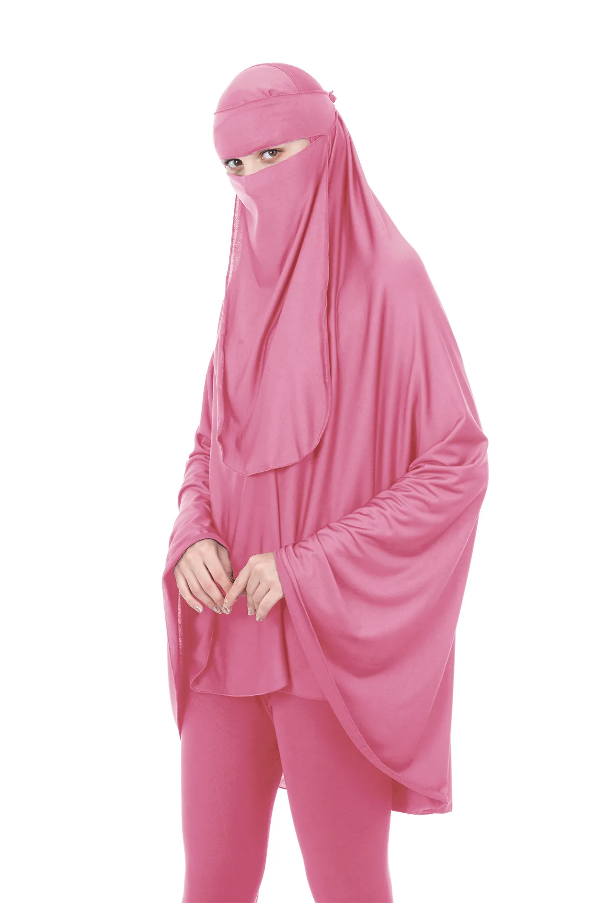Формальные мусульманские молитвенные комплекты одежды для женщин Niqab и маска, Исламская одежда, Дубай, Турция, Namaz, Burka, Musulman, Jurken, комплекты и... от AliExpress WW