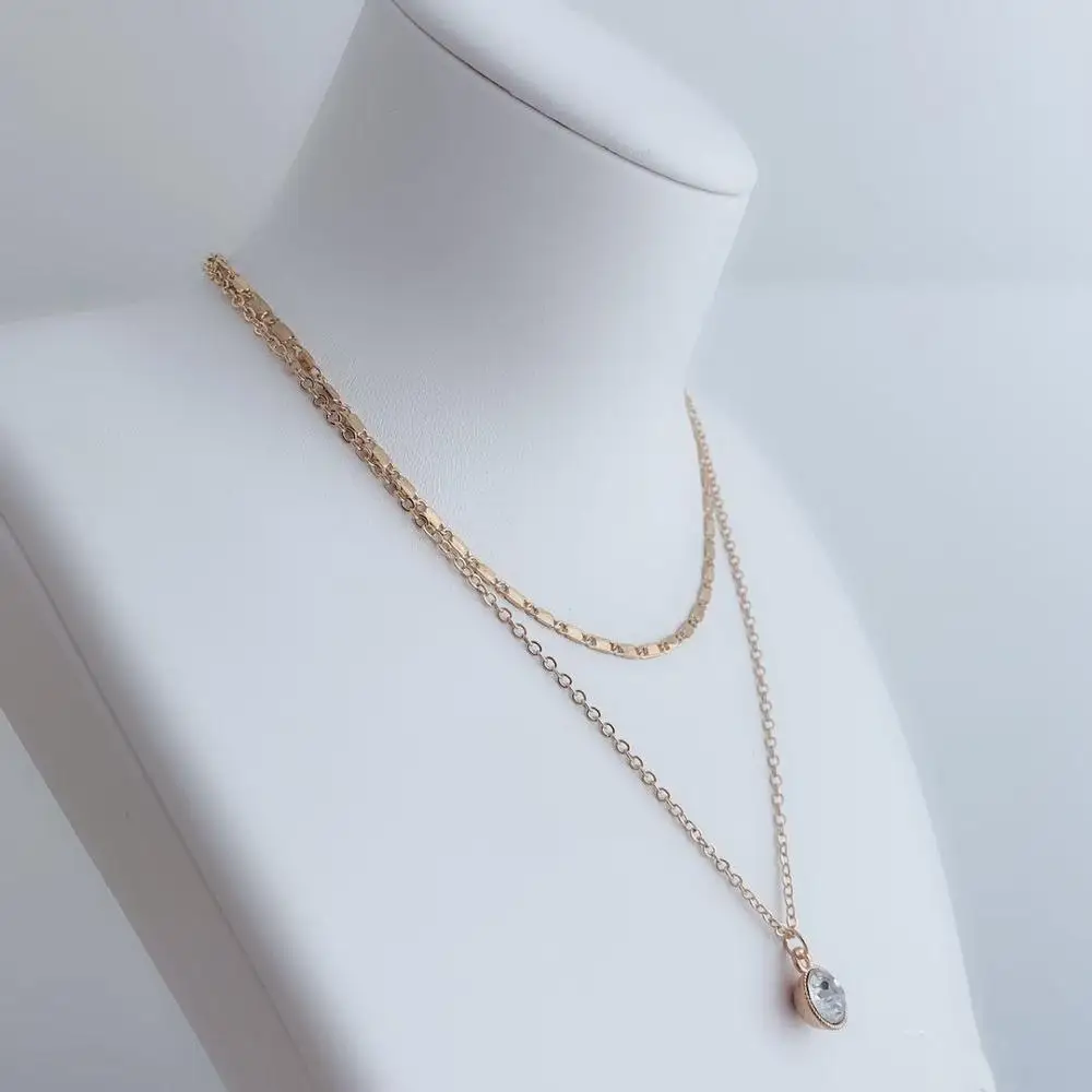 Золотое ожерелье модное ювелирное подарок на свадьбу или вечеринку Женские