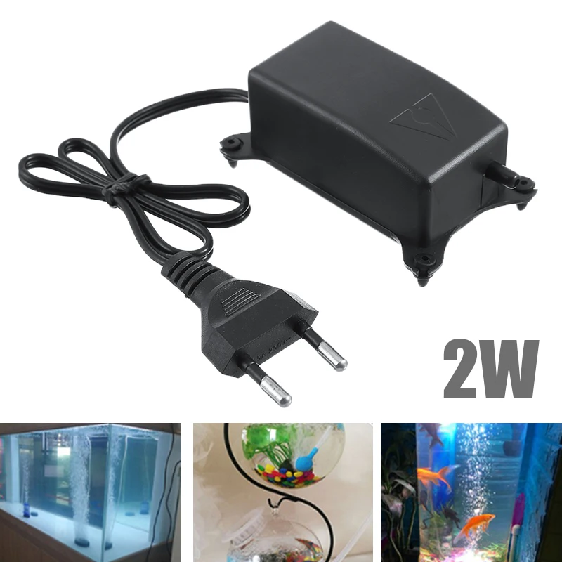 Противоскользящий кислородный насос для аквариума 2 Вт 220 В переменного тока