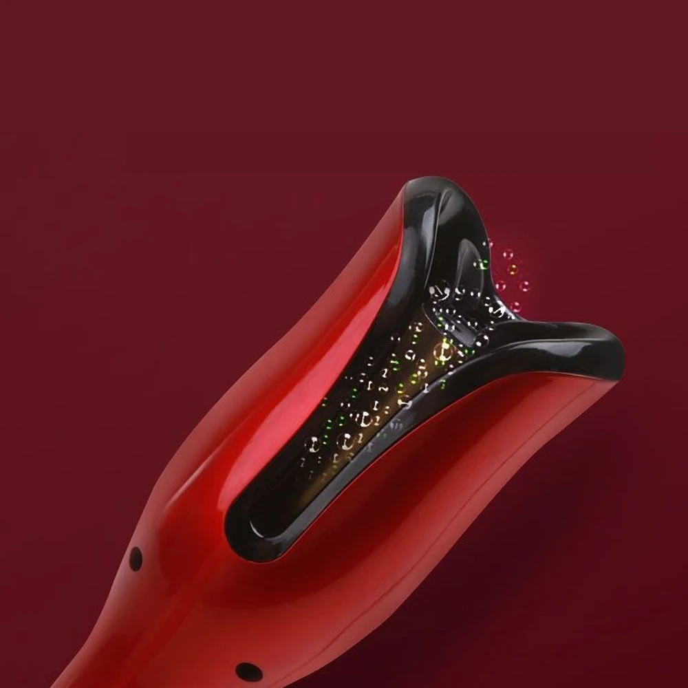 

Curling Iron Automatic Hair Curler with Tourmaline Ceramic Heater and LED Digital Mini Portable Curler Air Curling Wand