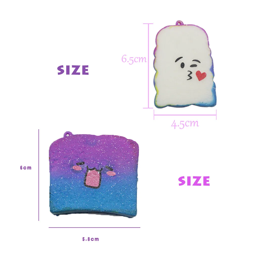 

HIINST 1pcs Starry Sky Long Toast Decompression Toy Slow Rising Cartoon Cream Scented Stress Relief Toys New