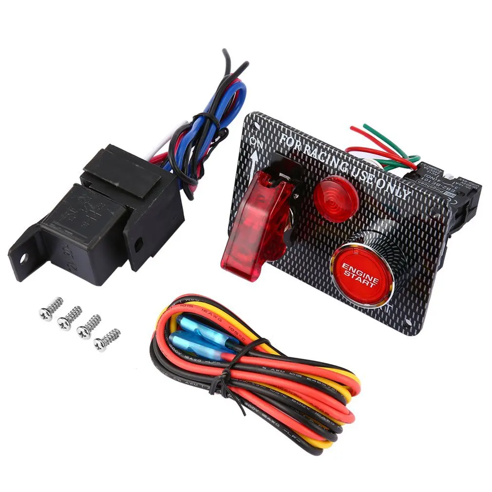 

Car 12V Switch Ignition Engine Panel Switching Start Push Racing Car Button 2/4/5 Toggle
