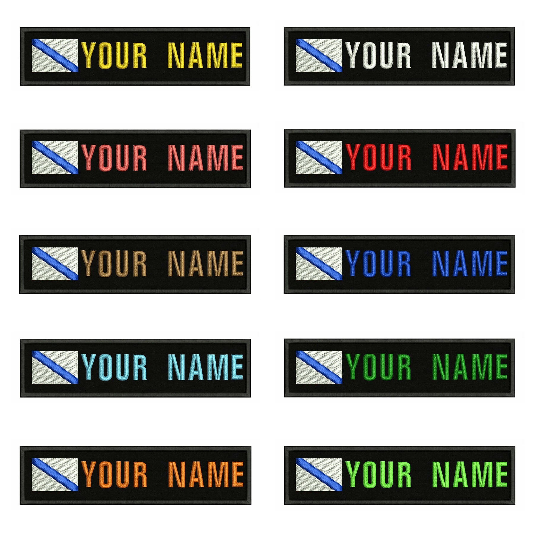 Галицкий флаг Галича 10х2 5 см вышивка под заказ имя заплатка с текстом полосы