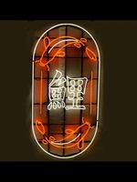 neon sign for chinese carp fish beer bar li commercial display lamp japanese aesthetic room decor home lamps outdoor wall lights