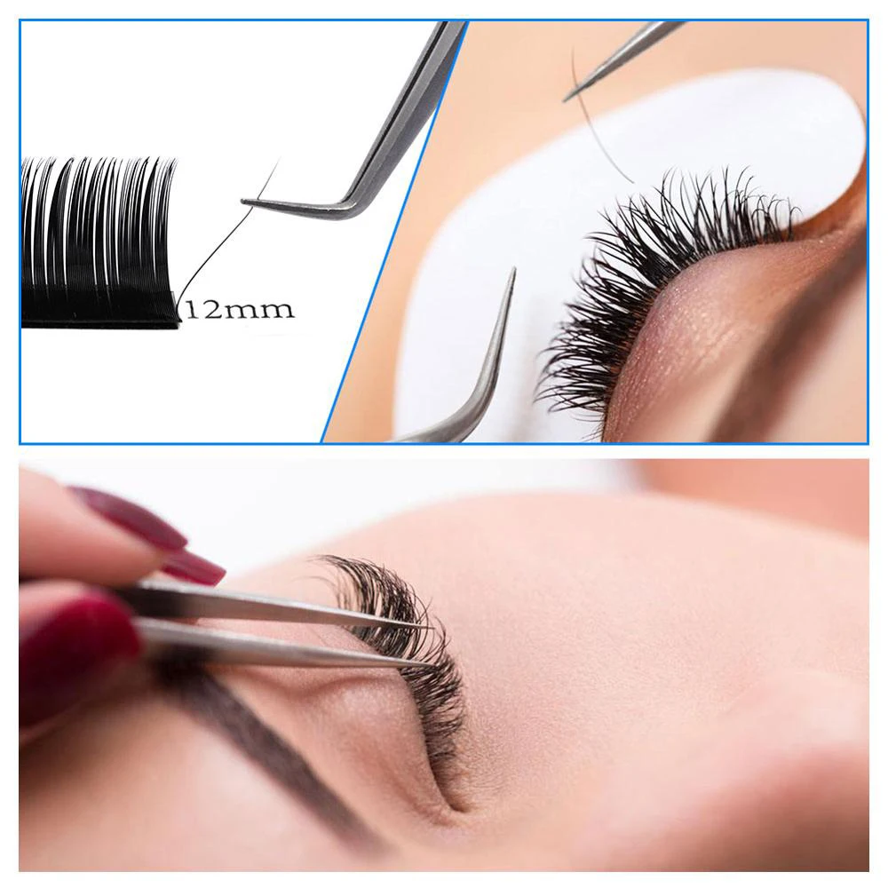 16 рядов отдельных ресниц Профессиональные ресницы для наращивания