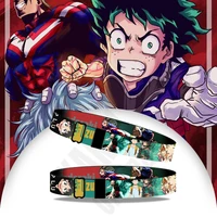 1 pcs hot sale anime my hero academia wristband adjustable ribbon wristbands 3d printing hand strap sport hip hop toys gift