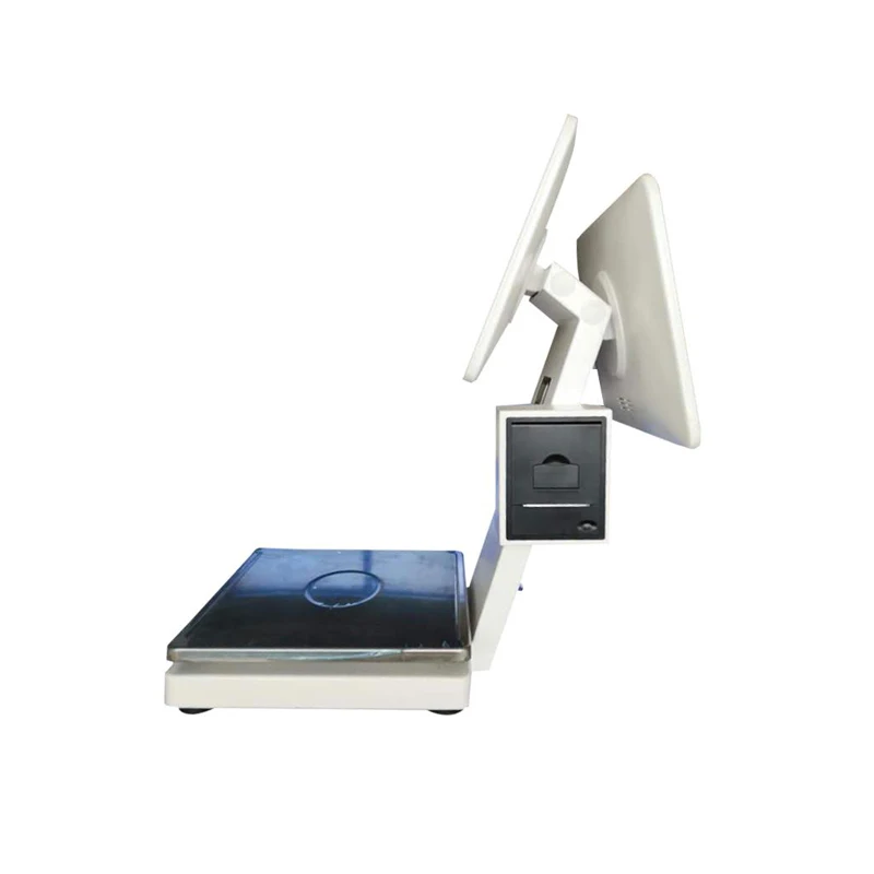 electronic weight scale with touch screen built in thermal printer support Window and Adroid operated high-effectly