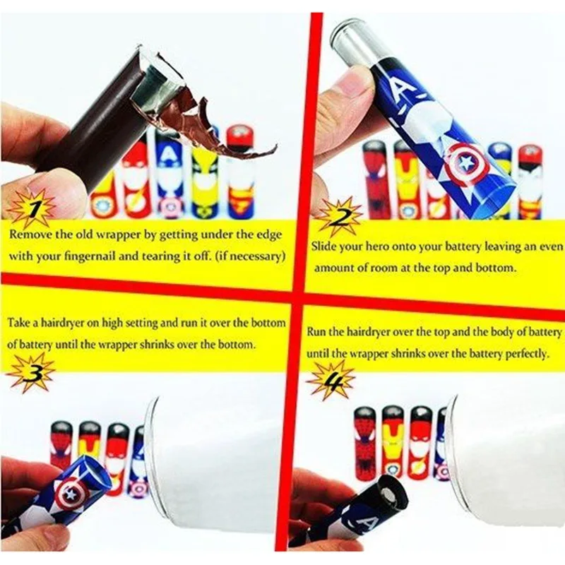 

Hongxingjia 5pcs Pack 18650 Battery Wrap Sticker Case Skin Sleeve Insulators for 18650 Battery Vape Battery Accessories