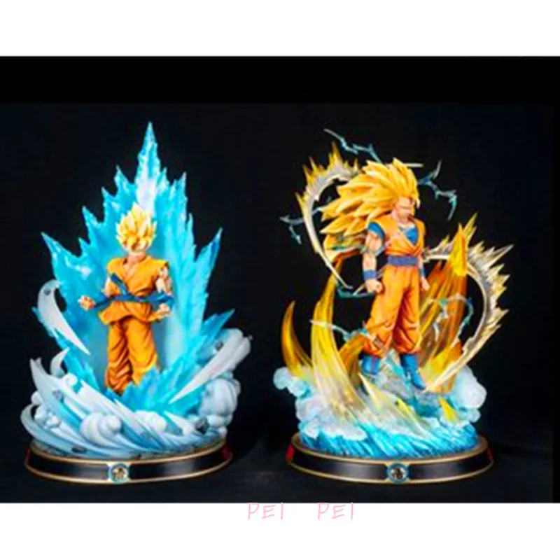 Аниме статуя Драконий жемчуг Супер Saiyan 3 Сон Гоку полная длина портрет ограниченная GK бюст фигурка Коллекционная модель игрушки p1655