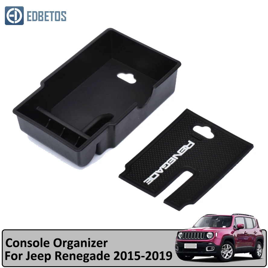 Renegade Подлокотник для хранения перчаток для Jeep Compass- Jeep Renegade- центральная консоль Органайзер лоток интерьерные аксессуары - Цвет: Renegade
