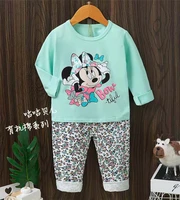disney baby cartoon pajamas with pants child dinosaur clothes girls unicorn nightwear set toddler boy costumes kids fall clothes