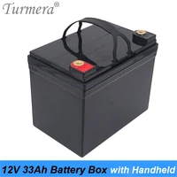 turmera 12v 33ah 100ah 3 2v lifepo4 3 7v lithium battery storage box for solar power system and uninterrupted power supply use a