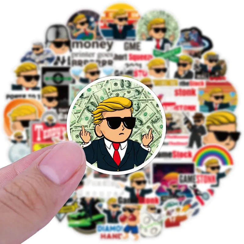 10 Вт 30 50 шт./компл. Wallstreetbets крутым рисунками из GameStop наклейки для чехол телефона