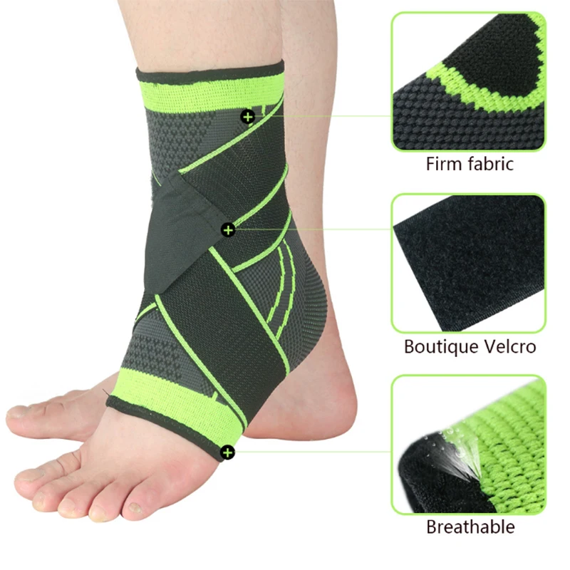 

Ankle Support Brace, Adjustable Compression Ankle Braces for Sports Protection, One Size Fits Most for Men & Women