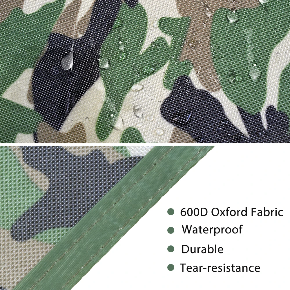 GeerTop Camping Tent Tarp Waterproof Sun Shelter Multifunctional Picnic Mat Anti-wear Oxford Cloth with Drawstring Carrying Bag | Спорт и