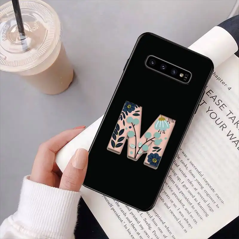 

Words letters Phone Case Black For Samsung M10/20/30/21/30S J4 2018 J4/J6 plus A91 S10Lite Cases