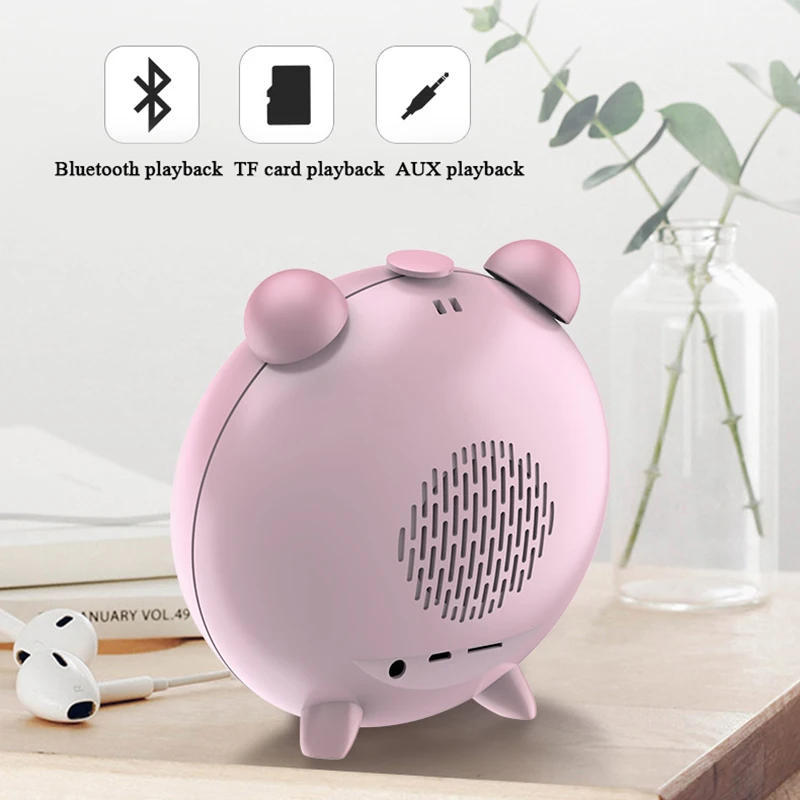 Новый Будильник Hd зеркало с ночной Светильник Fm радио беспроводной Bluetooth динамик