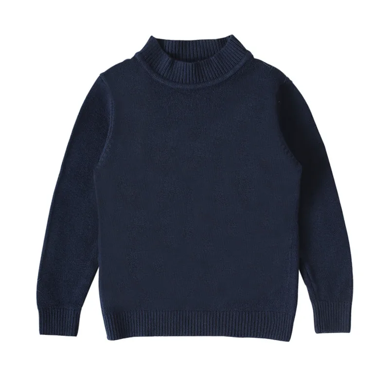 Коллекция 2019 года осенние свитера с высоким воротником для маленьких мальчиков и