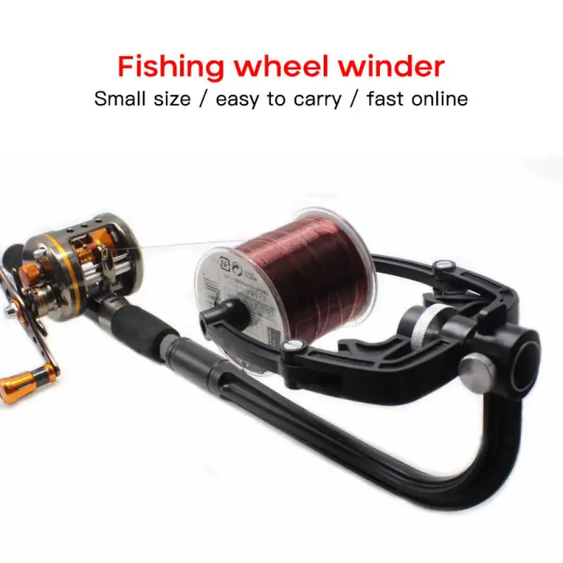 

Black Fishing Reel Line Winder PVC System Reel Line Spooler Vacuum Spooling Reel Tying Tool