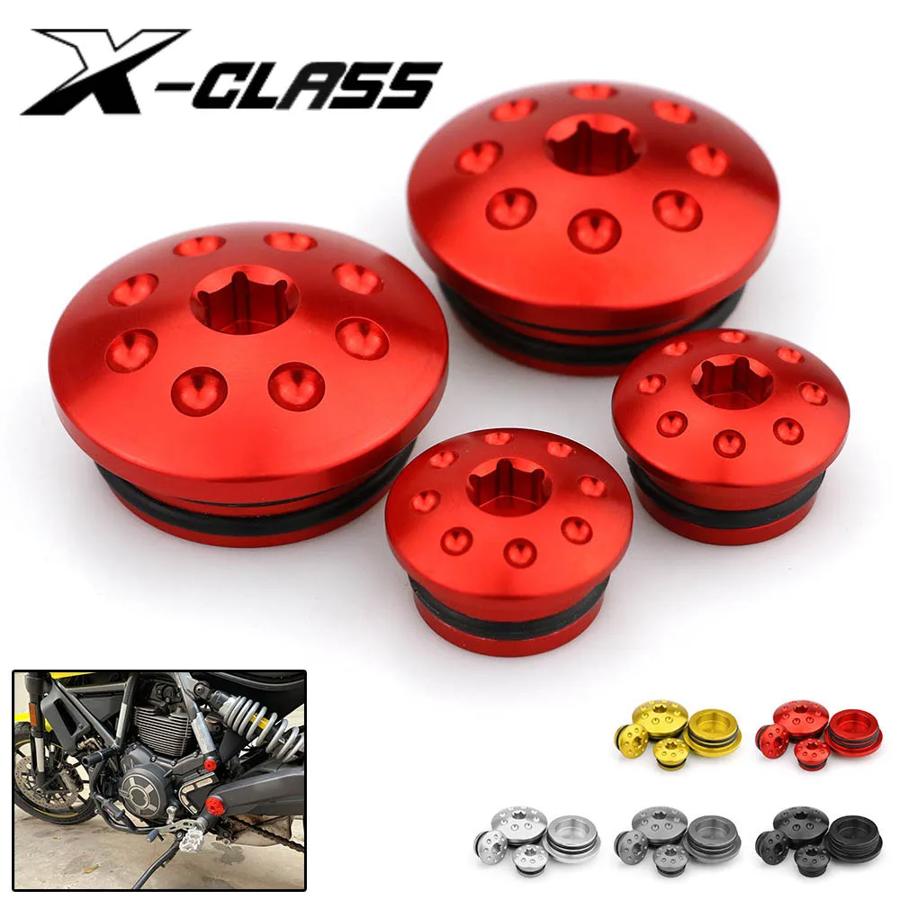 

Motorcycle Frame Hole Cap Cover Fairing Screw CNC Aluminum Accessories For Ducati Scrambler 400 800 1100 2013 - 2018 2019 2020