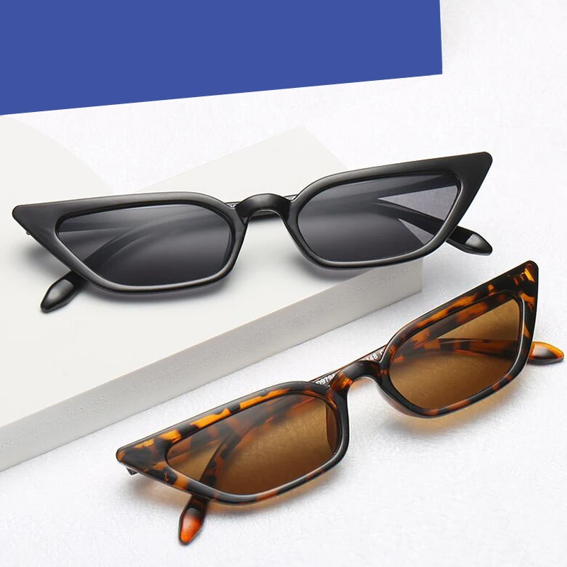 Женские солнцезащитные очки кошачий глаз в винтажном стиле Треугольные с