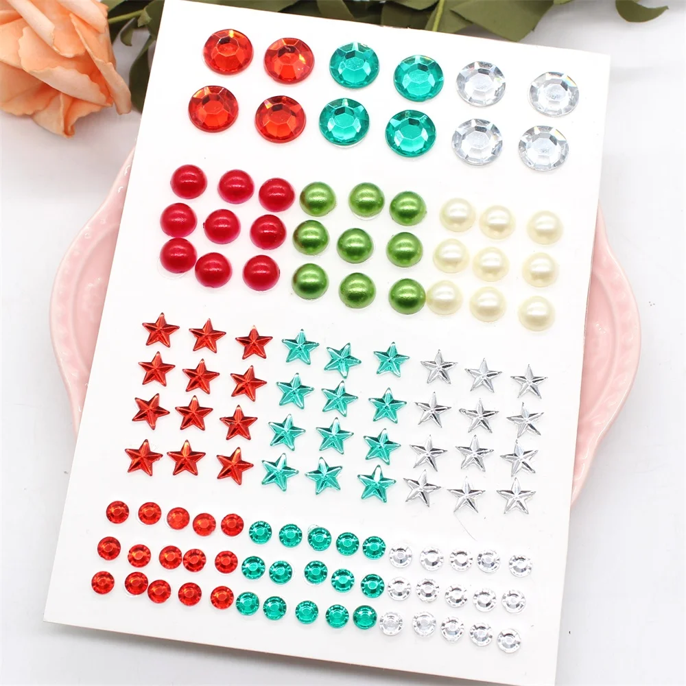 

KSCRAFT Colorful Christmas Rhinestone Stickers for Scrapbooking/ DIY Crafts/ Card Making Decoration
