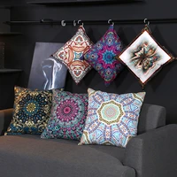 short plush crystal super soft waist pillowcase geometric colorful printing smooth pillowcase smooth silk home textile products