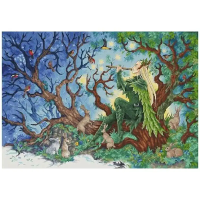 

Spring elves patterns Counted Cross Stitch 11CT 14CT 18CT DIY wholesale Chinese Cross Stitch Kits Embroidery Needlework Sets