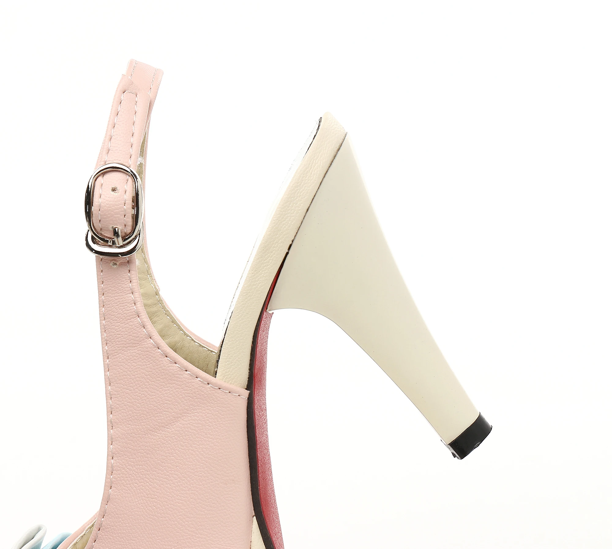 Женские босоножки с ремешком на щиколотке сандалии высоком каблуке бантом обувь