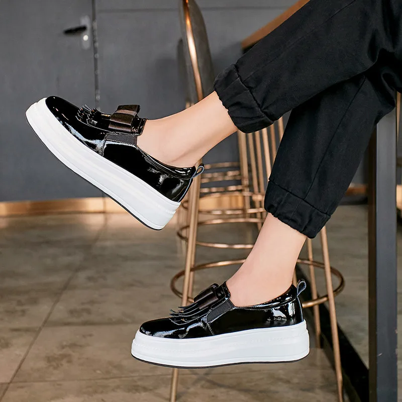 Женская обувь FEDONAS на плоской подошве из коровьей кожи с бантом бабочкой весну и