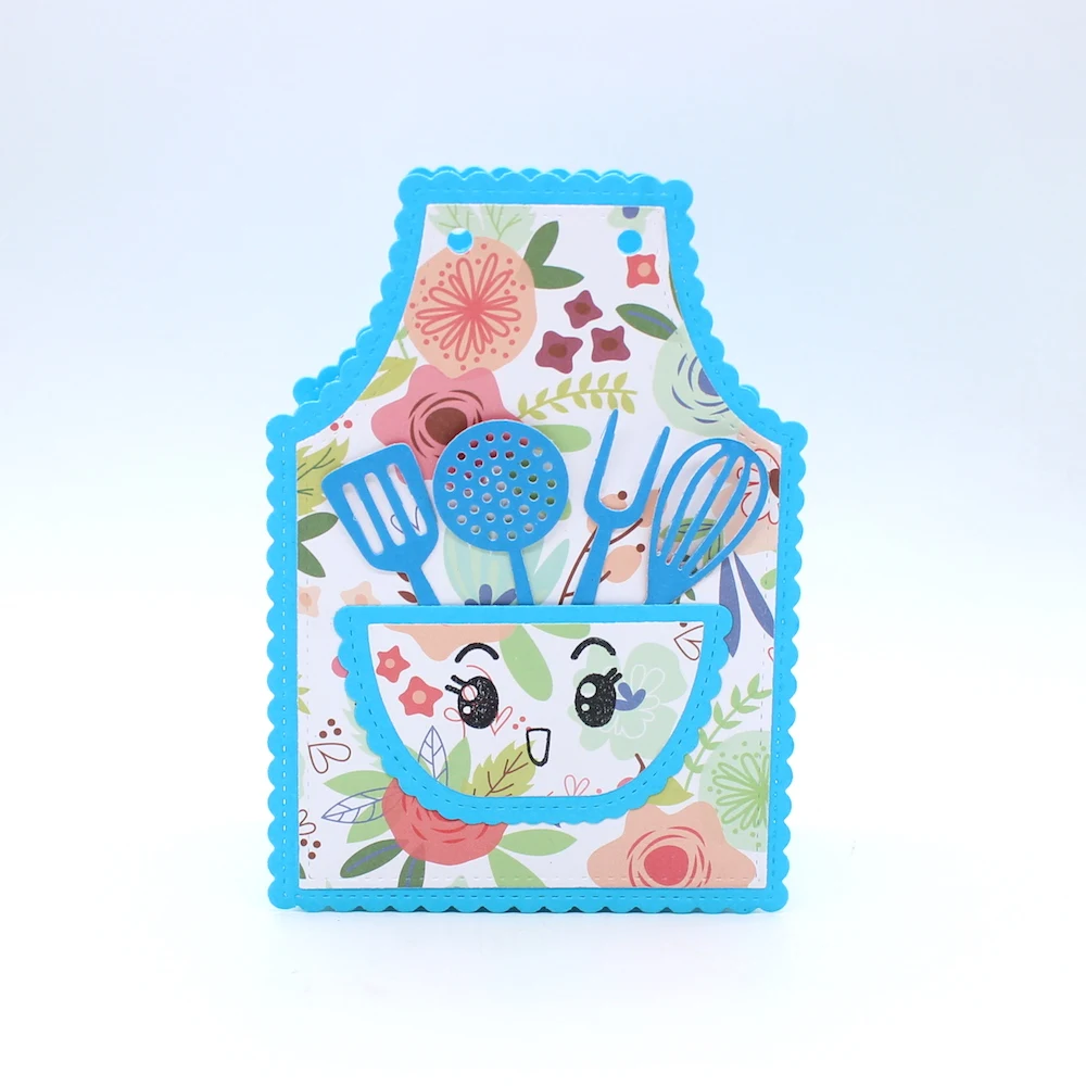 Большой Фартук KSCRAFT Подарочная коробка металлические штампы трафареты для