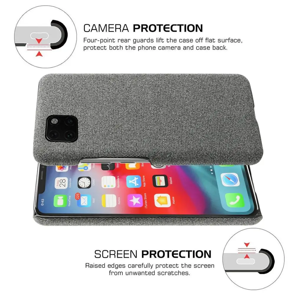Для iPhone 11 Pro Max 6,5 11 6,1 чехол тонкий жесткий PC тканый тканевый противоударный чехол для iPhone X XR Xs Max 5S SE 5 Чехол