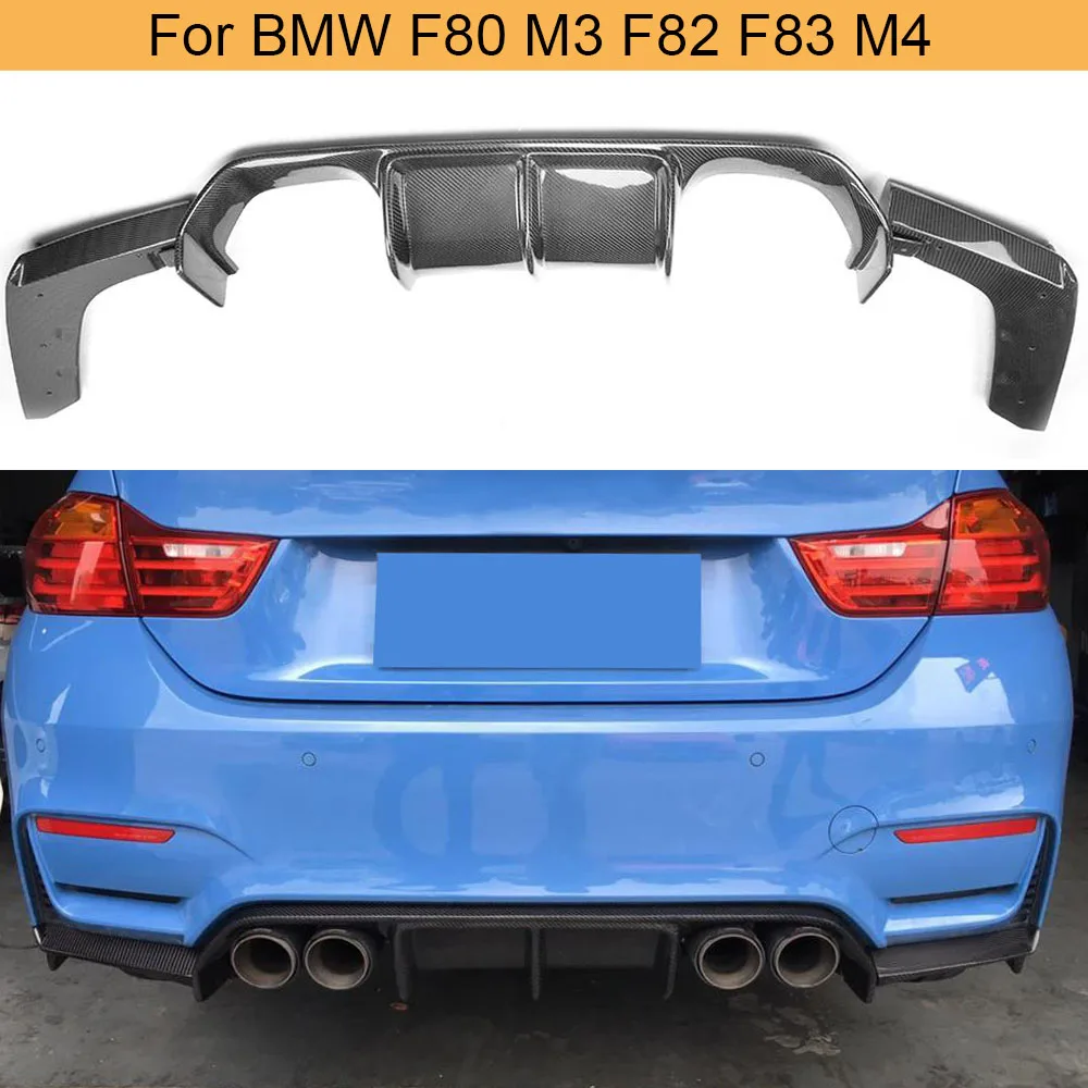 Задний бампер из углеродного волокна для BMW F80 M3 F82 F83 M4 14 19 Стандартный задний