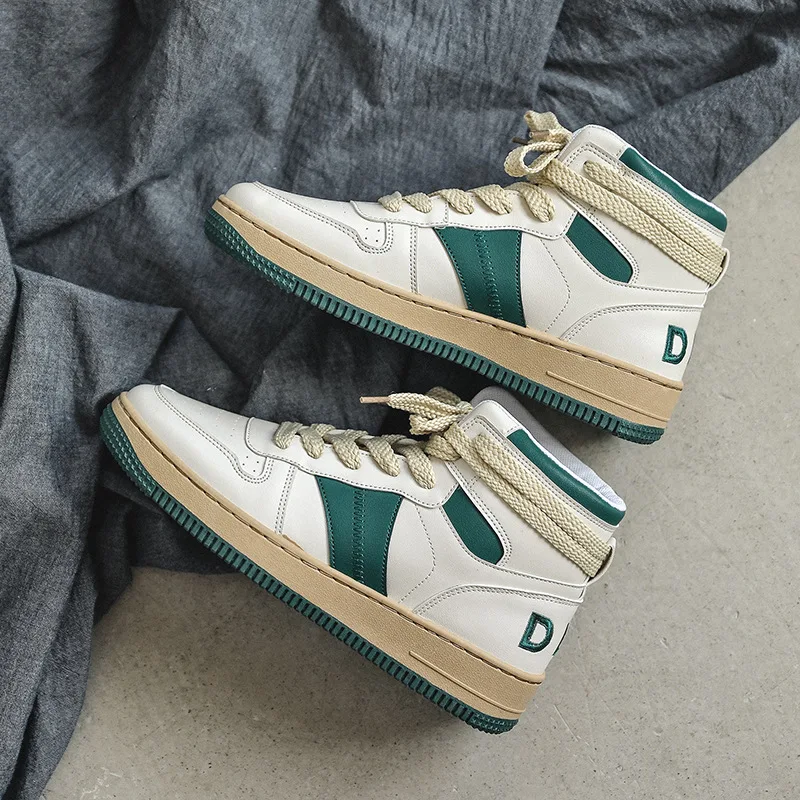 

Luxury Brand High Top Men Casual Shoes Fashion Sneakers Mixed Colors Lace-up Tenis Masculino Chunky Sneakers Men High Quality