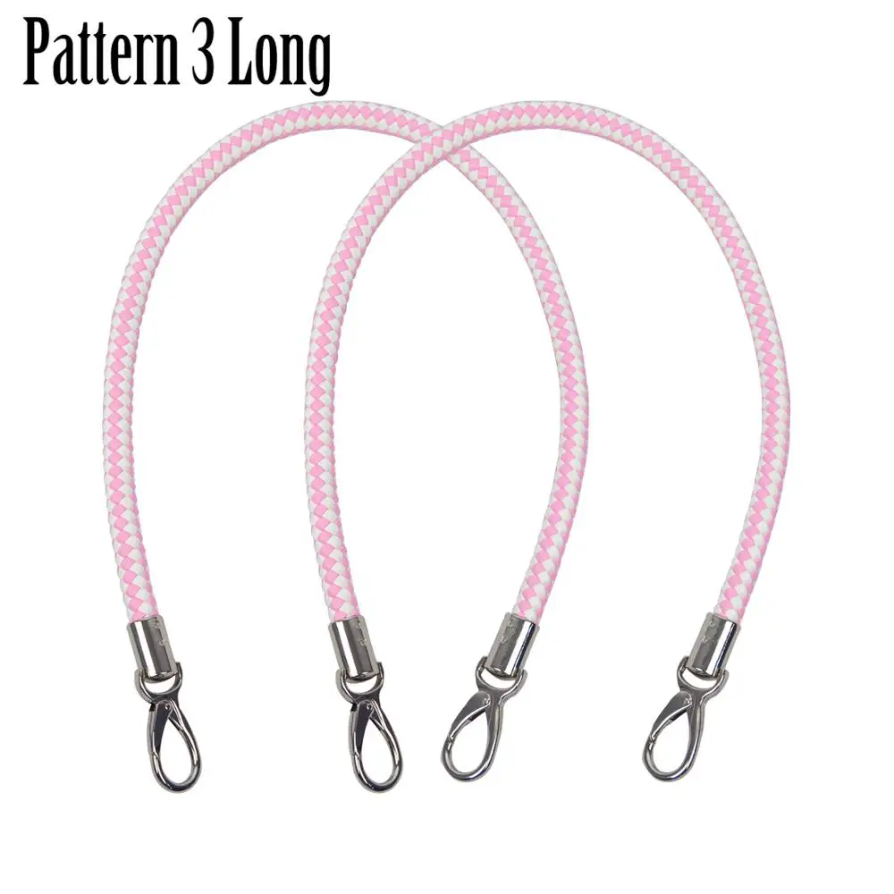 pattern 3 long Новинка, huntfun, 1 пара длинных коротких ремней для мини-Сумки С О-образным карманом, женская сумка с ручками, кожаные ручки для OBag, корзина с Луной - Цвет: pattern 3 long