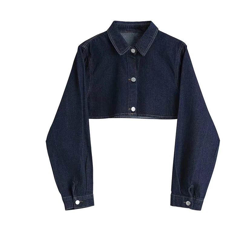 

Denim Jacket Women's Spring and Autumn Wear Ins Ultra Short BF Loose Motorcycle Jacket with Top Tide Coat