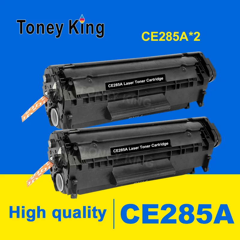 Тонер картридж Toney King CE285A 85A 285A 2 шт. совместимый с принтером HP LaserJet P1102 P1102W Pro M1130 M1132