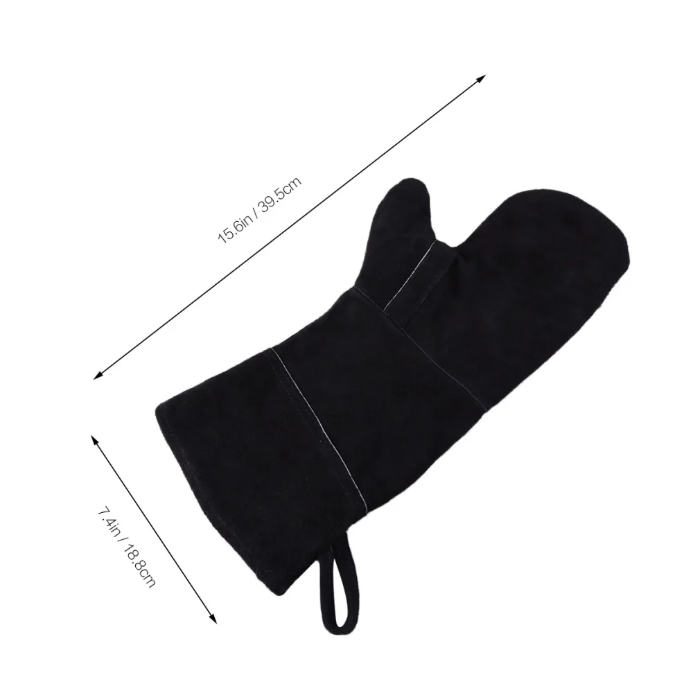 

Heat Fire Resistant Leather Perfect for Fireplace Stove Oven Grill Welding BBQ Pot Holder