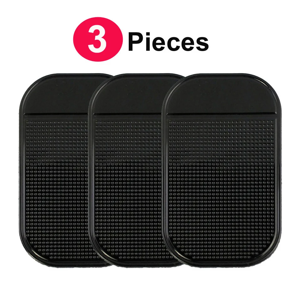 Противоскользящие коврики на приборную панель автомобиля (3 штуки) нескользящие