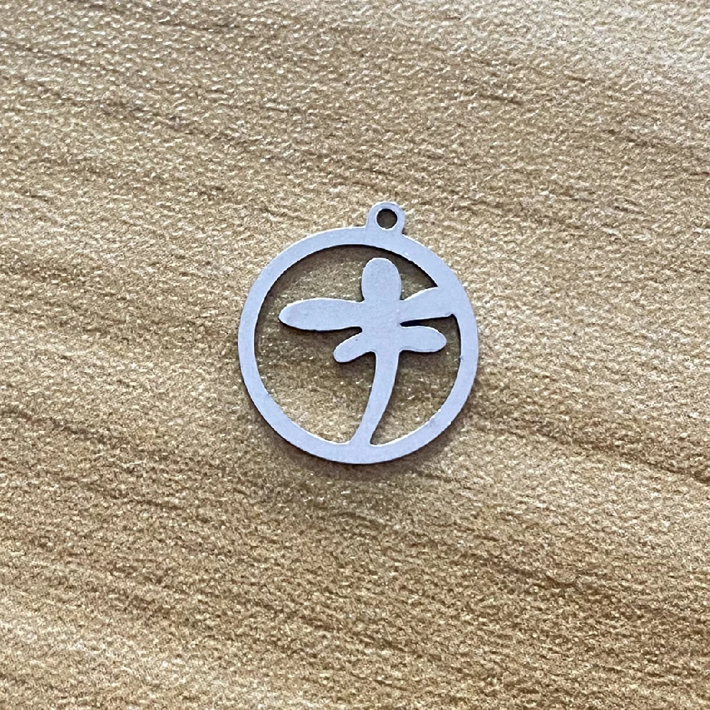 6 шт. 10-20 мм 50 типов 100% нержавеющая сталь кокосовое дерево Пальма ювелирные изделия «сделай сам» двойной узор ручной работы смешанные шармы кулон сделай сам