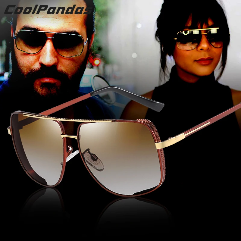 

Brand Design 2020 Fashion Cool Oversized Square Gradient lens Sunglasses Polarized Men Women Driving Sun Glasses Oculos De Sol