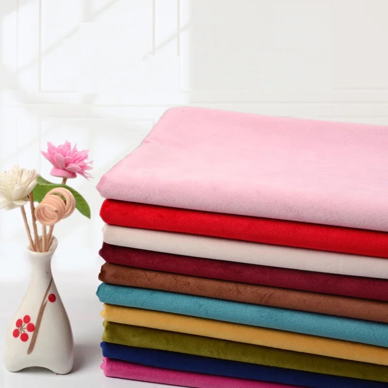 Двусторонняя бархатная мягкая ткань в ассортименте для изготовления кошельков и